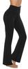 AFITNE Yoga Pants for Women Bootcut Pants with Pockets High Waisted Workout Bootleg Yoga Pants Tall Long Athletic Gym Pants Black - S view 1