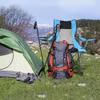 OUTDOOR LIVING SUNTIME Camping Folding Portable Mesh Chair with Removable Footrest(Blue) view 2