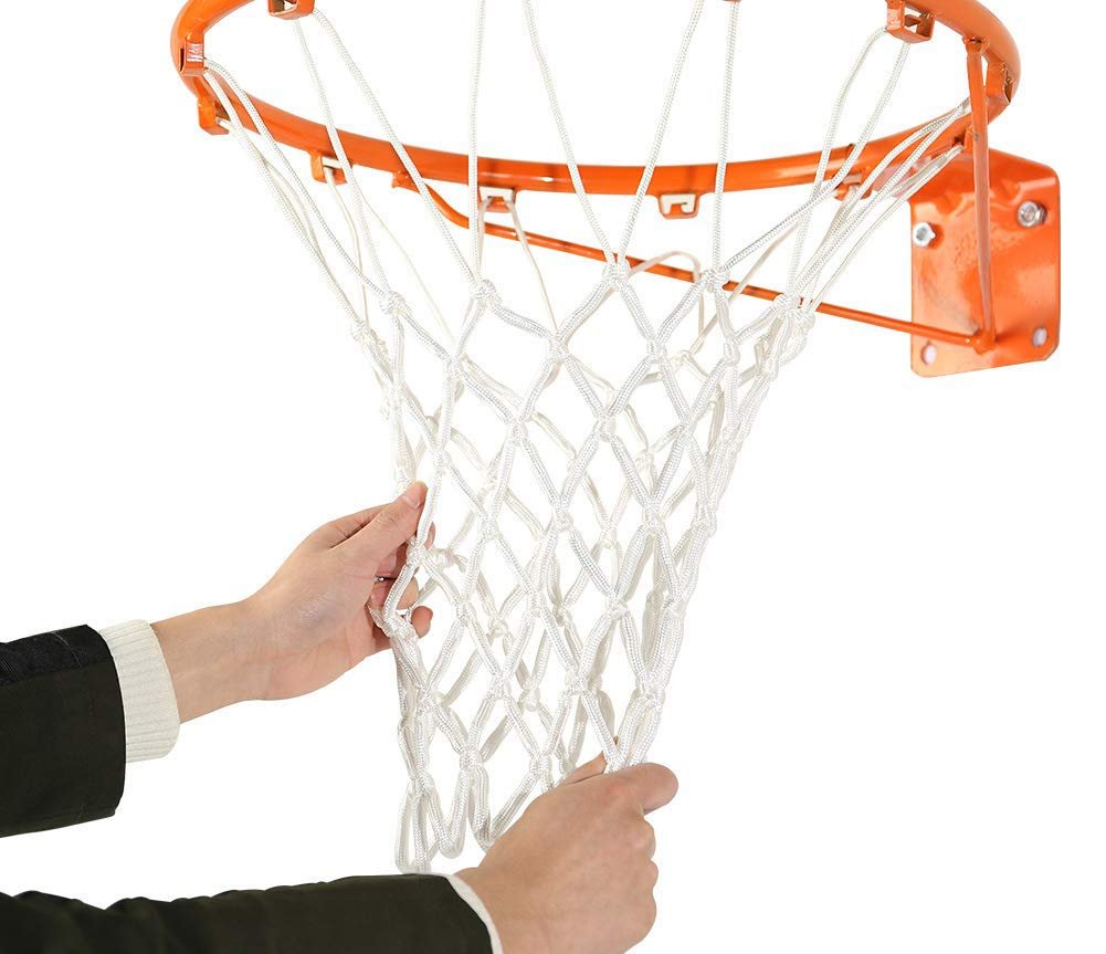Spring Meow Basketball Nets Heavy Duty Outdoor, Weather-Resistant & Durable Replacement for 12 Loops Basketball Hoop, 2025 Upgraded Model