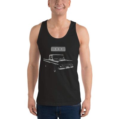 1965 C10 Fleetside Pickup Truck Club Show Men's Tank Top Black, Fan Gift, Vintage, Retro, Classic, Racing