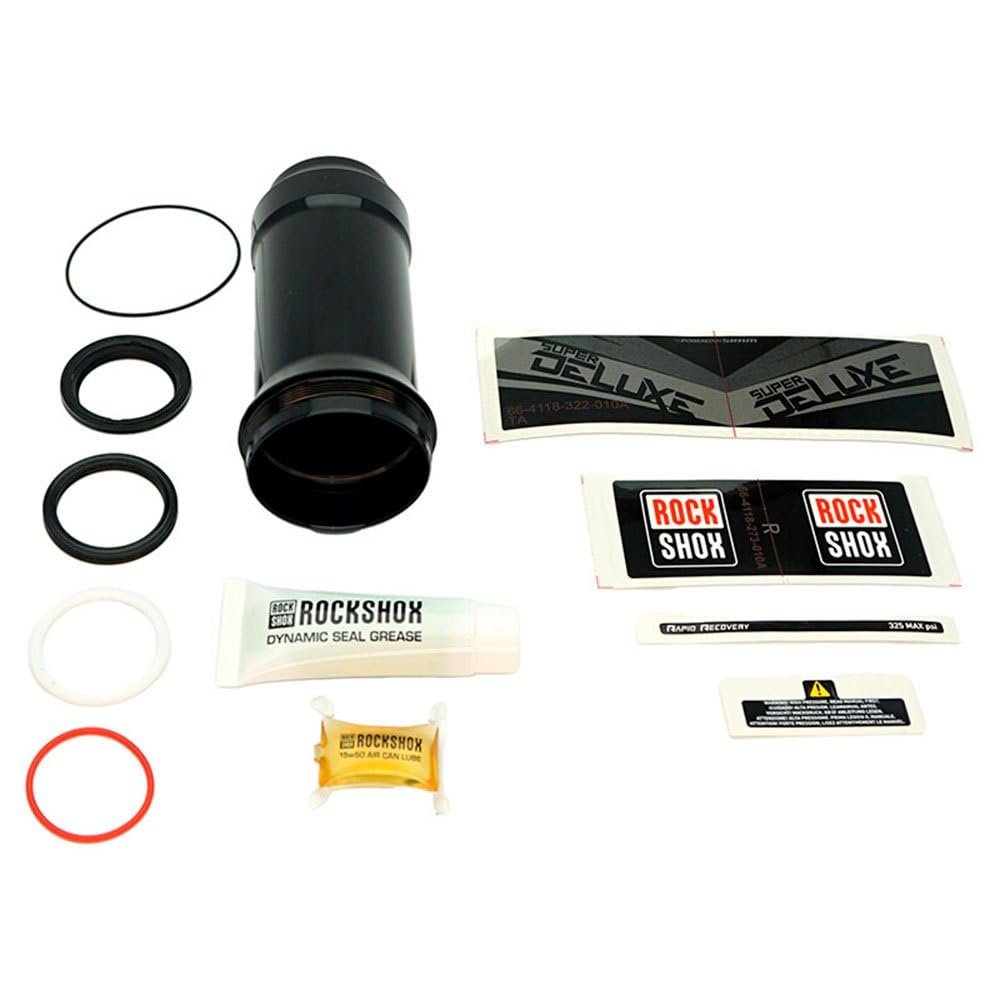 RockShox Rear Shock Air Can Assembly - DebonAir V2, 185/210 x 47.5-55mm, Deluxe/Super Deluxe A1-B2 (2017+), Black