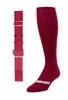 Baseball/Softball Sock & Belt Combo | Mens Womens Youth Baseball Sock & Baseball Belt | Notorious Sports (Cardinal, XSmall) view 1