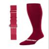 Baseball/Softball Sock & Belt Combo | Mens Womens Youth Baseball Sock & Baseball Belt | Notorious Sports (Cardinal, Medium) view 1