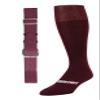 Baseball/Softball Sock & Belt Combo | Mens Womens Youth Baseball Sock & Baseball Belt | Notorious Sports (maroon, Small) view 1