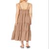 The Drop Women's Britt Tiered Maxi Tent Dress , Mushroom, M view 2