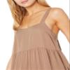 The Drop Women's Britt Tiered Maxi Tent Dress , Mushroom, M view 3