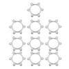 Aluminium Alloy Freewheel Threaded Hubs Disk Disc Brake Rotor 6 Bolt Flange Adapter Replacement Part, 10Pcs/Pack (48mm/1.89inch) view 1