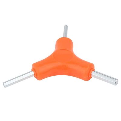 Keenso Y Wrench, Multi- Functional 3 Way Hex Wrench Stainless Steel 3-way Allen Hex for Bicycle Maintance and Repairing