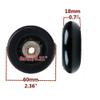 ORO 1 Pair Luggage Wheels Replacement 60mm Case Wheels with 8mm Bearings for Suitcase and Inline Outdoor Skate and Caster Board (60 * 18) view 2