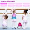 GA&EN Mermaid Reversible Sequin Drawstring Backpack/Bag Iridescent Dotted Blue/Light Purple for Kids Girls view 2