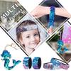 Mermaid Reversible Sequin Drawstring Backpack/Bag Clear Iridescent Sequin+ Pink Star Shape Spotted Fabric for Kids Girls view 4