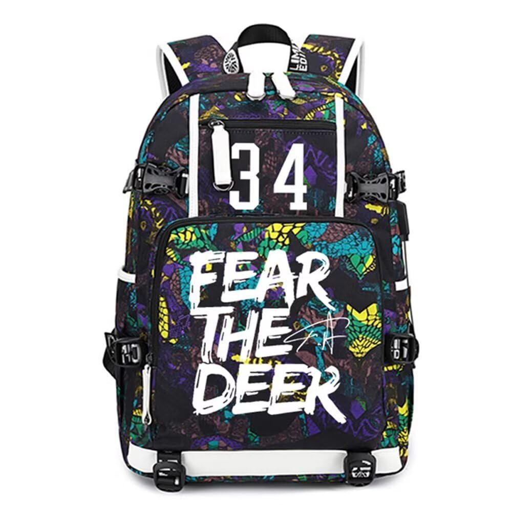 Basketball Player GA34 Luminous Backpack Travel Backpack Fans Bag (Style 4)
