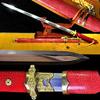 GLW Sword Tang Sword SandwichSteel forging Pattern Steel Blade Sharp 100% Handmade Grinding Polishing Chinese Longquan Sword Sword Jian Sharp Blade Battle Ready view 1