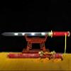 GLW Sword Tang Sword SandwichSteel forging Pattern Steel Blade Sharp 100% Handmade Grinding Polishing Chinese Longquan Sword Sword Jian Sharp Blade Battle Ready view 3