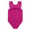 Freebily Kids Girls Floral Lace Gymnastics Leotard Mock Neck Ballet Dance Unitard Biketard Bodysuit Athletic Tracksuit Rose_Red Lace Splice Camisole 3-4 Years view 4
