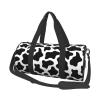 Cow Print Gym Duffel Bag Adult Drawstring Backpack Lightweight Carryon Gymbag Sport Duffel Bag For Man Women