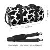 Cow Print Gym Duffel Bag Adult Drawstring Backpack Lightweight Carryon Gymbag Sport Duffel Bag For Man Women view 2