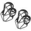 SUPVOX 1 Pair Traction Cleats Ice Snow Grips Anti Slip Shoes Crampons 18 Teeth Spikes Walk Traction for Winter Walking Hiking Climbing view 1