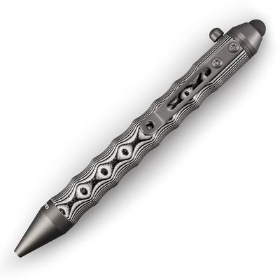 Cool Hand 4.5'' Bolt Action Pens, EDC Ballpoint Ink Refillable, Stylus for Touch Screen, Ergonomic Grip, Hold in Texture with Finger Grooves