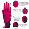 ChinFun Horse Riding Glove Equestrian Gloves Kids for Boys Girls Horseback Riding Gloves Grip for Youth Children Riding Sports Biking Cycling Gardening Fushcia Size M view 2