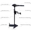 LeTkingok 58 lbs / 1.0 hp Electric Propeller- Outboard Engine Motor Hanging Paddle Machine 12V Marine Engine for Rubber Boat Motorboat (for Fresh Water) view 2