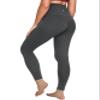 QUEENIEKE Ultra High Waisted Leggings for Women 27" - Compression Tummy Control Yoga Pants Gym Active Tight (Meteorite Grey, X-Large) view 1