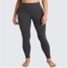 QUEENIEKE Ultra High Waisted Leggings for Women 27" - Compression Tummy Control Yoga Pants Gym Active Tight (Meteorite Grey, X-Large) view 2