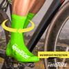 veloToze Tall Shoe Cover 2.0 - Covers Road Cycling Shoes - Water-Proof, Windproof Overshoes for Bike Rides in Spring, Fall, Winter Rainy, Cold Weather - Bright Colors Make Road Biking Trips Safer view 4