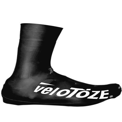 veloToze Tall Shoe Cover 2.0 - Covers Road Cycling Shoes - Water-Proof, Windproof Overshoes for Bike Rides in Spring, Fall, Winter Rainy, Cold Weather - Bright Colors Make Road Biking Trips Safer