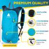 JTRYBE Hydration Pack for Running, Biking with Hydration Bladder 2L. Awesome Water Backpack for Hiking. Bonus Bite Valve and Brush. Great Running Hydration Backpack for Women Men view 3