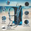 JTRYBE Hydration Pack for Running, Biking with Hydration Bladder 2L. Awesome Water Backpack for Hiking. Bonus Bite Valve and Brush. Great Running Hydration Backpack for Women Men view 4