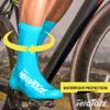 veloToze Tall Shoe Cover 2.0 - Covers Road Cycling Shoes - Water-Proof, Windproof Overshoes for Bike Rides in Spring, Fall, Winter Rainy, Cold Weather - Bright Colors Make Road Biking Trips Safer view 4