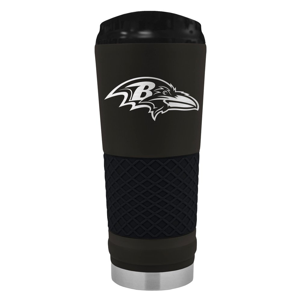 Great American Products Black Baltimore Ravens 24oz Stealth Matte Tumbler