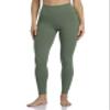 YUNOGA Women's High Waisted Workout Leggings 25" Inseam Ultra Soft Tummy Control Yoga Pants (S, Army Green) view 1