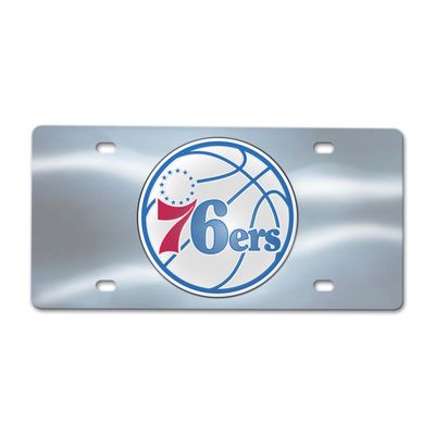 FANMATS 27560 NBA - Philadelphia 76ers Stainless Steel Front License Plate with Large 3D Molded Team Metal Emblem