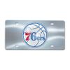 FANMATS 27560 NBA - Philadelphia 76ers Stainless Steel Front License Plate with Large 3D Molded Team Metal Emblem view 1