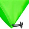 Drawstring Bag - Nylon Cinch and Ditty Stuff Pouch with Toggle (6 x 8-12 pack, Green) view 2