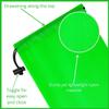 Drawstring Bag - Nylon Cinch and Ditty Stuff Pouch with Toggle (6 x 8-12 pack, Green) view 4