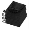 Drawstring Bag - Nylon Cinch and Ditty Stuff Pouch with Toggle (7 x 9-12 pack, Black) view 1