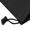 Drawstring Bag - Nylon Cinch and Ditty Stuff Pouch with Toggle (7 x 9-12 pack, Black) view 2