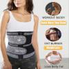 ANGOOL Neopren Waist Trainer For Women,Workout Plus Size Trimmer Belt Sauna Sweat Corset Cincher With Zipper Gray view 3