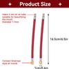 Pump Tube 2Pcs Pump Extension Hose Inflator Tube for Schrader Valve(Silver) view 3