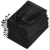 Drawstring Bag - Nylon Cinch and Ditty Stuff Pouch with Toggle (10 x 15-12 pack, Black) view 1