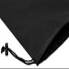 Drawstring Bag - Nylon Cinch and Ditty Stuff Pouch with Toggle (10 x 15-12 pack, Black) view 2