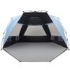 Easthills Outdoors Instant Shader Dark Shelter XL Beach Tent 99" Wide for 4-6 Person Sun Shelter UPF 50+ with Extended Zippered Porch Sky Blue view 1