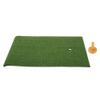 Golf Hitting Mat, 24x12 inch Practice Grass Mat with Rubber Tees, Indoor Training Aid view 1