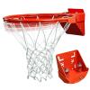 Katop Breakaway Basketball Rim, Heavy Duty Double Springs Basketball Rim Replacement with Nylon Net Indoor and Outdoor, Standard Goal Reinforced Mounting Bracket Fit Most Size Backboards view 1