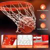 Katop Breakaway Basketball Rim, Heavy Duty Double Springs Basketball Rim Replacement with Nylon Net Indoor and Outdoor, Standard Goal Reinforced Mounting Bracket Fit Most Size Backboards view 3
