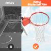 Katop Breakaway Basketball Rim, Heavy Duty Double Springs Basketball Rim Replacement with Nylon Net Indoor and Outdoor, Standard Goal Reinforced Mounting Bracket Fit Most Size Backboards view 4
