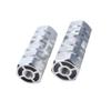 LIOOBO 1 Pair Bicycle Pegs Bike Pedals Axle Foot Aluminum Alloy Foot Rest Pegs for Mountain Bike BMX Silver view 2
